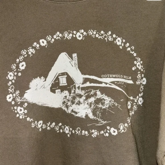 Madewell Resourced Cotton French Terry COTSWOLDS HILLS sweatshirt Jumper XXL - Picture 8 of 13